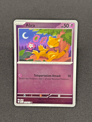 Abra 054/132 Reverse Holo - ME01: Mega Evolution Pokémon TCG - NM - Picture 1 of 2