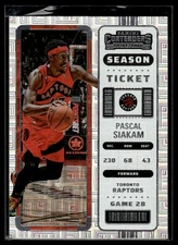 2022-23 Panini Contenders Season Ticket Pascal Siakam Toronto Raptors #22