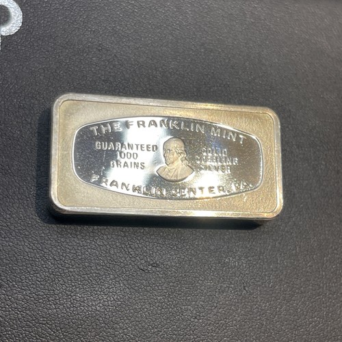 Barra de arte de plata .925 Atlanta Georgia Trust Company Bank Franklin Mint 1972 2 oz - Imagen 15 de 24