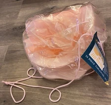 Lady Suzanne Picnic Plastic Dishes Pink W 25 Pieces Camping BBQs Set 4 Each Kids