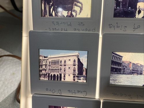 21 Venedig Italien 60er Jahre 35mm Glasdia Gondoliere Stadtbrücken Straße Kanal - Bild 10 von 24