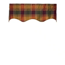 Boroughs 15 In. Polyester Lined Duchess Filler Valance in Plum