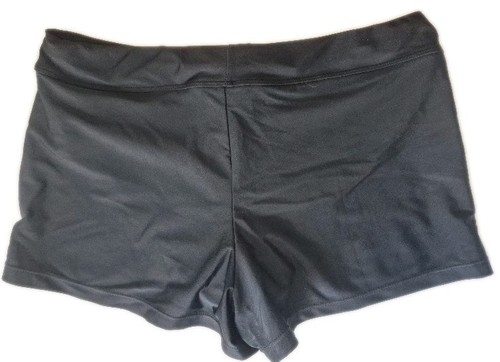 Women's Swimsuit Bottoms Boy Shorts Large, Black, 3" Inseam Mid Waist New - Picture 3 of 8