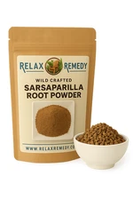Organic Sarsaparilla Root Powder - 100% Pure, Non-GMO Smilax, Detox & Skin USA