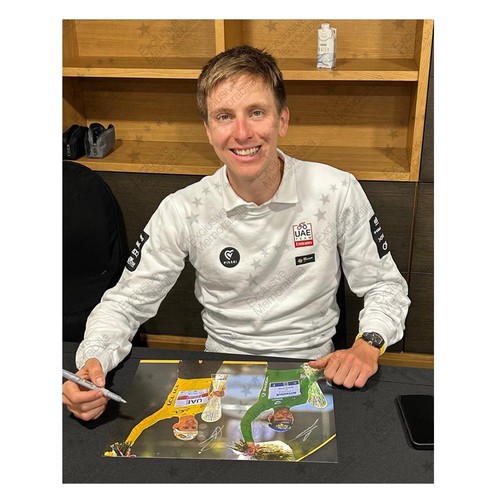 Mark Cavendish and Tadej Pogacar Signed Cycling Photo - Picture 3 of 5