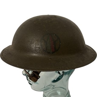 WWI 341st Machine Gun Battalion Helmet M1917 89th Division Doughboy Painted Inf
