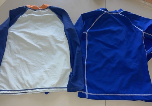 GUC 2 Gymboree Boys SHARKS Swim shirts Rash Guards Size 7 Lot Summer Vacation - Picture 7 of 8