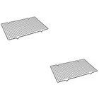 2pcs Barbecue Net Outdoor Iron Cooling Grilling Grate Non-Stick Cake Baking Net