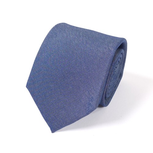CLUB ROOM Elegant Men's Necktie, Solid Blue Jeans Color. REGULAR PRICE $55▪️NWT - Picture 8 of 8