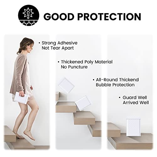 Bubble Mailers 4x8 Inch White 200 Pack Padded Envelopes Usable Size 4x7" - Afbeelding 4 van 7