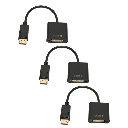 3x DisplayPort To DVI Adapter 4K HD 1080P Mini To DVI Adapter Cable For PC FY - Afbeelding 14 van 24