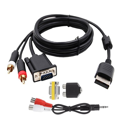 1Set VGA High Definition Cable W/ Adapter For Dream-cast DC Console Accessories - Picture 5 of 13