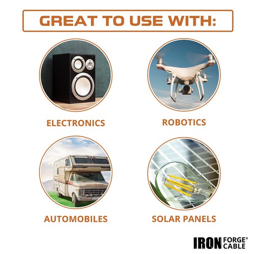 4 Gauge Primary Wire 2 Pack - 25ft Pure OFC Oxygen Free Copper Wire - 1 Red a... - Picture 5 of 5