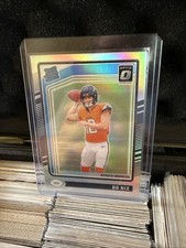 2024 Panini Donruss Optic - Bo Nix Silver Holo Prizm Rated Rookie Broncos RC 209