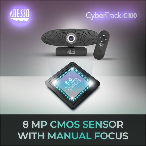 Adesso CyberTrack C100 Webcam - 8 Megapixel - 30 fps - USB 2.0 - 第 11/15 張圖片