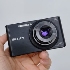 Sony DSC-W830 CyberShot 20.1MP Digital Camera Black 8x Zoom w/Battery Tested