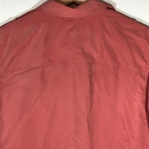 Camisa Top Chico's Para Mujer 2 Rosa Polvorienta Con Botones Manga Larga Pestaña Enrollable - Imagen 7 de 10