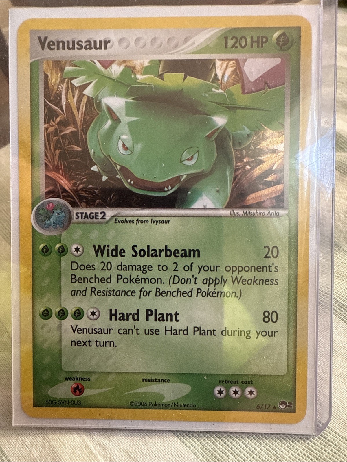 Pokémon TCG Venusaur 6/17 Pop series 2 Holo Rare Near Mint