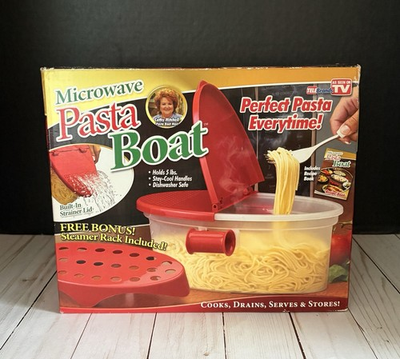 #ad Microwave PASTA BOAT Cooker As Seen On TV Perfect Pasta New In Box $25.50