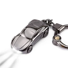 Creative Key Chain Car Keychain Flashlight with 2 Modes LED Lights 2 in 1 Car