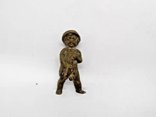 VTG Manneken Pis Brass Corkscrew Figural Peeing Boy Wine Bottle Opener DAMAGED
