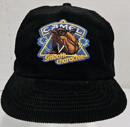 Vintage Joe Camel Cord Snapback Mütze Kappe Zigarette glatt Charakter 