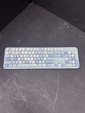 UBOTIE Dual Mode Colorful Wireless Keyboard Mouse - Blue