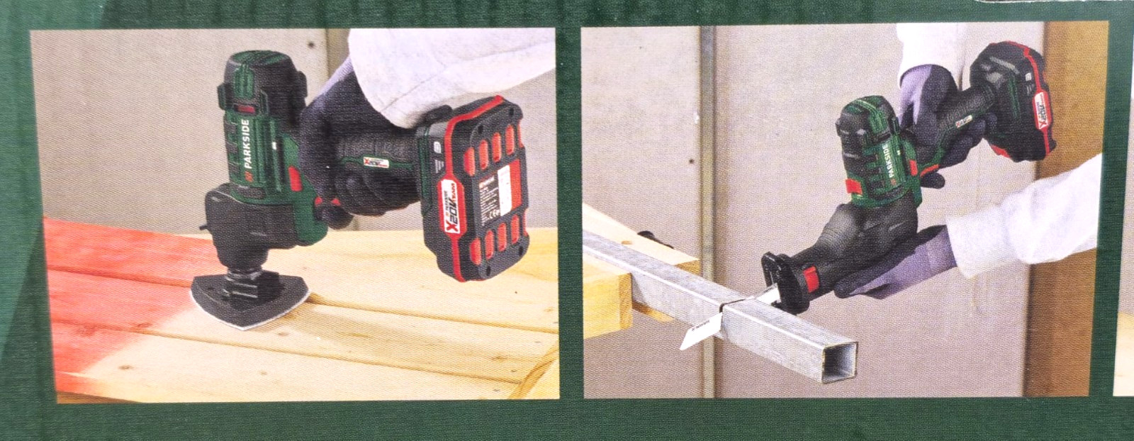 PARKSIDE 3in1 Akku Werkzeug 20V PKGA C2 Set inkl. Zubehör, Ladegerät Koffer