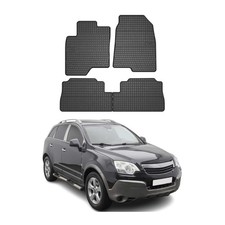 OMAC Gummi Fußmatten für Opel Antara 2006-2017 Automatten Gummi TPE Schwarz 4tlg
