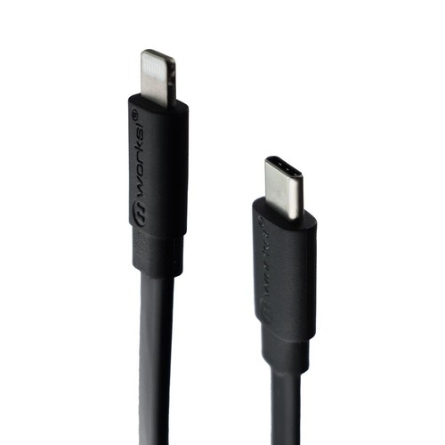 Mworks! Mpower! Plat Usb-C À 8-Pin Câble pour IPHONE / IPAD - Noir
