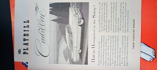 Playbill Morosto Theatre Barbara Bel Geddes in Cat On A Hot Tin Roof Jan 1956 - Picture 3 of 9