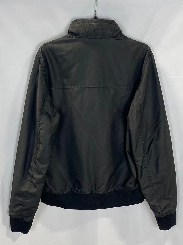 Valentino Hombres Negro Bomber Cremallera Chaqueta con Capucha Talla 52 Foto 2 de 4