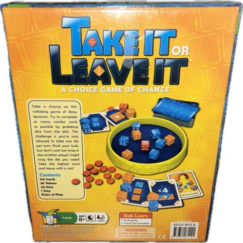 Take It or Leave It - A Choice Game Of Chance Brettspiel (versiegelt, 2012) - Bild 2 von 3