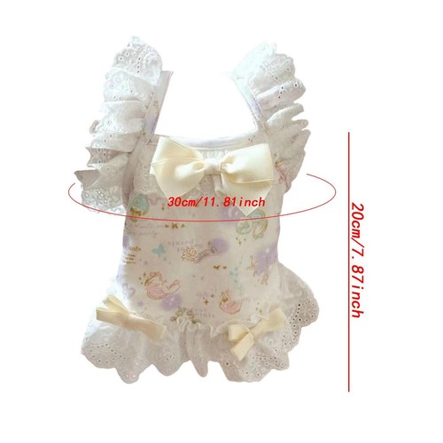 Pet Dog Dress Cute Comfortable Outfits for Puppy Girls Dog and Cat Walking - Picture 2 of 6