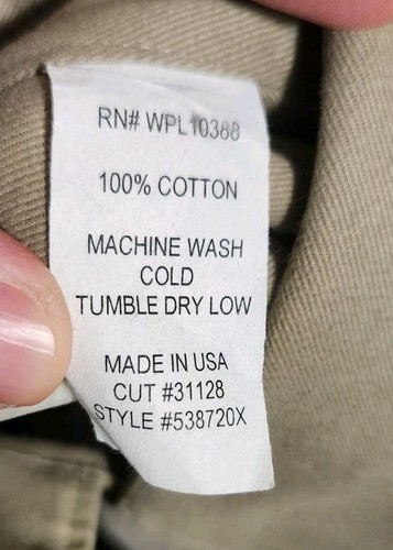NWT Wah Maker Shirt Men's 3XL Tan Khaki Bib Brushed Twill Longhorn West Frontier - Picture 15 of 15