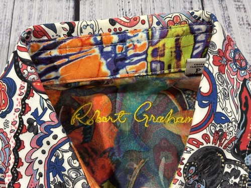 Men’s Robert Graham Shirt Sz S Button down Excellent Condition RARE - Picture 6 of 8