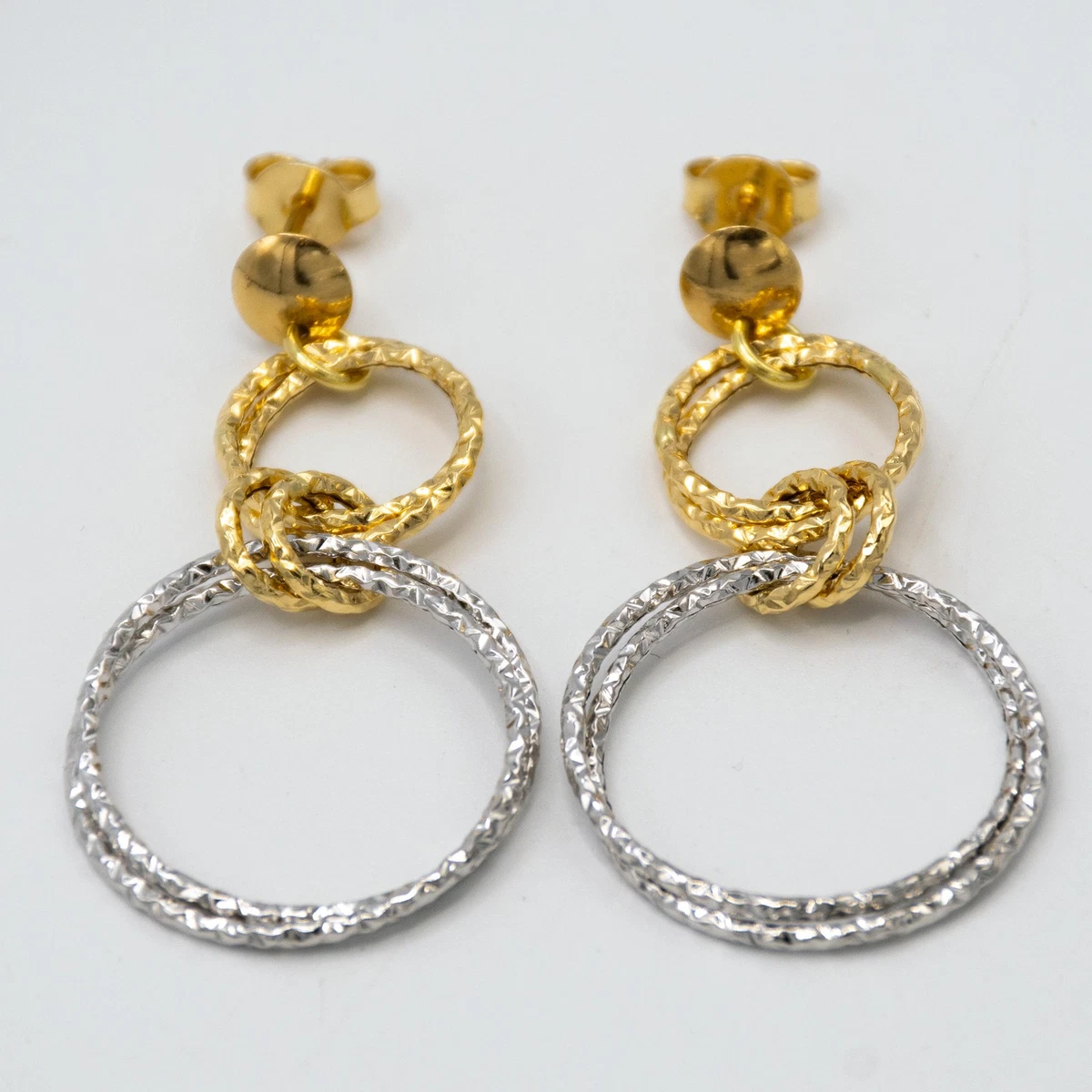 Boucles D'oreilles MIKIMOTO En Or Jaune 14 Carats Avec Perles - Modèle à Vis #950c