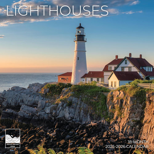July 2025- December 2026 Lighthouse Wall Calendar 18 Month | 12" X 24" Open | Gi - Picture 11 of 12