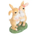 Delicate Resin Bunny Ornament Lovely Creative Rabbit Adornment Garden Adornment