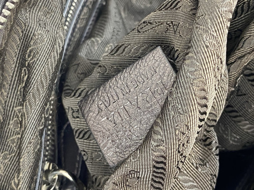 Vintage Prada Hobo Nappa Wellen Tessuto Grün Braun Tasche Handtasche Nylon Umhängetasche - Bild 15 von 24