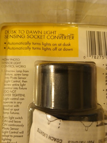 Intermatic Dusk To Dawn Automatic Light Control Sensing Socket Converter - Picture 5 of 7
