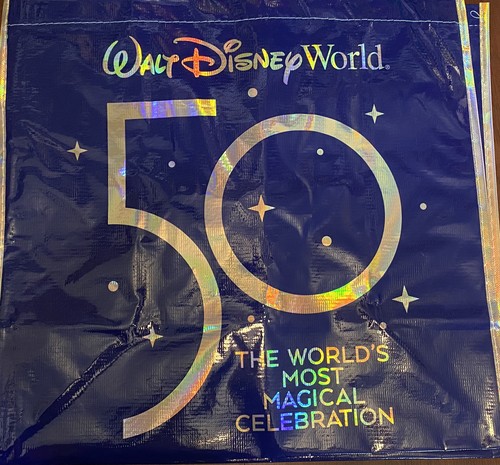 Disney Parks WDW 50th Magical Celebration große wiederverwendbare Tragetasche Neu - Bild 2 von 3