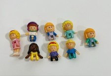 DAMAGED Vtg Polly Pocket Figure Lot Parts Girl Dolls Mini 1980s 1990s Compact
