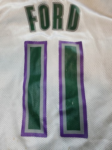 Reebok Milwaukee Bucks TJ Ford NBA Basketball Jersey Youth Child Large 14-16 - Picture 6 of 9