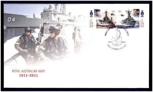 2011 First Day Cover / Issue FDC Australia - Royal Australian Navy 1911-2011