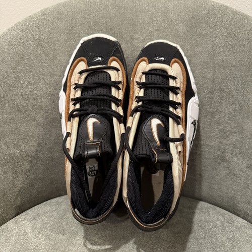 Nike Air Max Penny 1 GS DZ5311-200 US 5.5Y Sneakers Rattan Black White Shoes - Picture 7 of 9