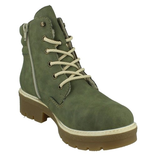 Botas De Tobillo Chunky Forradas Calientes Rieker 'Y8120' Sintéticas Para Dama - Imagen 16 de 18