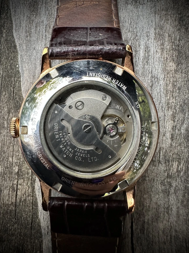 ORIENT SUN/MOON AUTOMATIC  21 Jewels Mans Japan Mechanical Watch  - Image 3 of 4