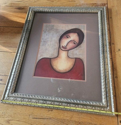 Issa Shojaei "Tiamhe" Poster Druck in Gold Holzrahmen 24,5" x 20,5" - Bild 6 von 8