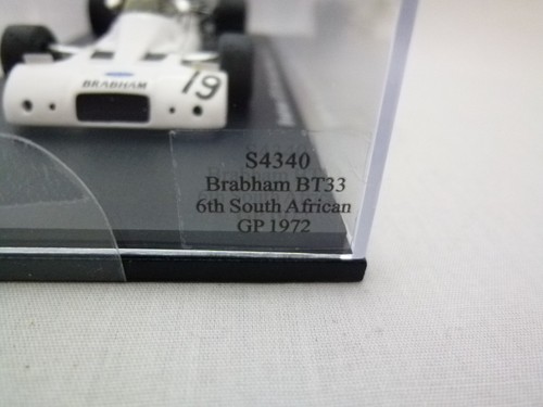 Spark 1:43 F1 Brabham BT33 #19 Graham Hill 6° GP Sudafrica 1972 S4340 - Foto 10 di 12